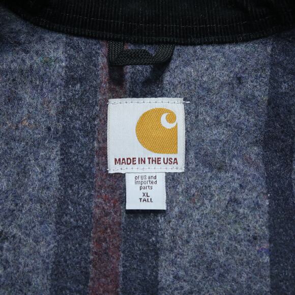 Vintage Carhartt J001 BLK Black Detroit Jacket Size XL Tall - Picture 14 of 16